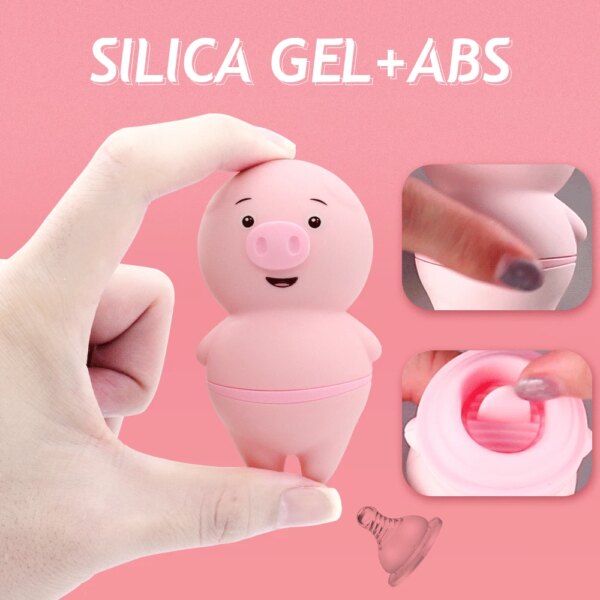 Sexy Pig Clitoris Licking Sucking Vibrator for Woman Clit Nipple Sucker Massager Blowjob Fast Orgasm Sex Toys Adult Erotic Goods