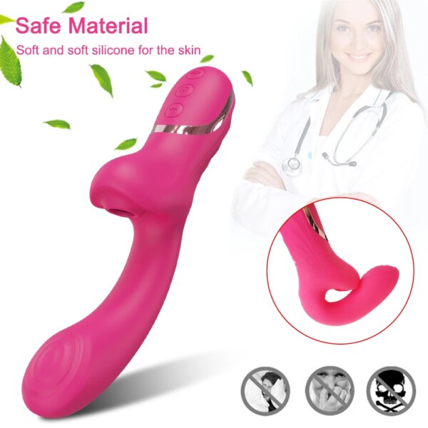 Powerful Clitoral Sucking Dildo Vibrator Female 20 Modes Clitoris Stimulator G Spot Vagina Massager Adult Sex Toys for Woman