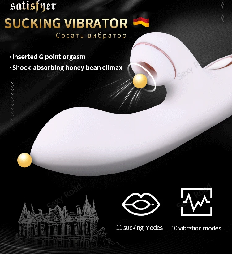 satisfyer G-Spot 10 Speed Sucking Vibrators G spot Clit Stimulation Silicone Vibration Nipple Sucker dildo UYO rabbit vibrator