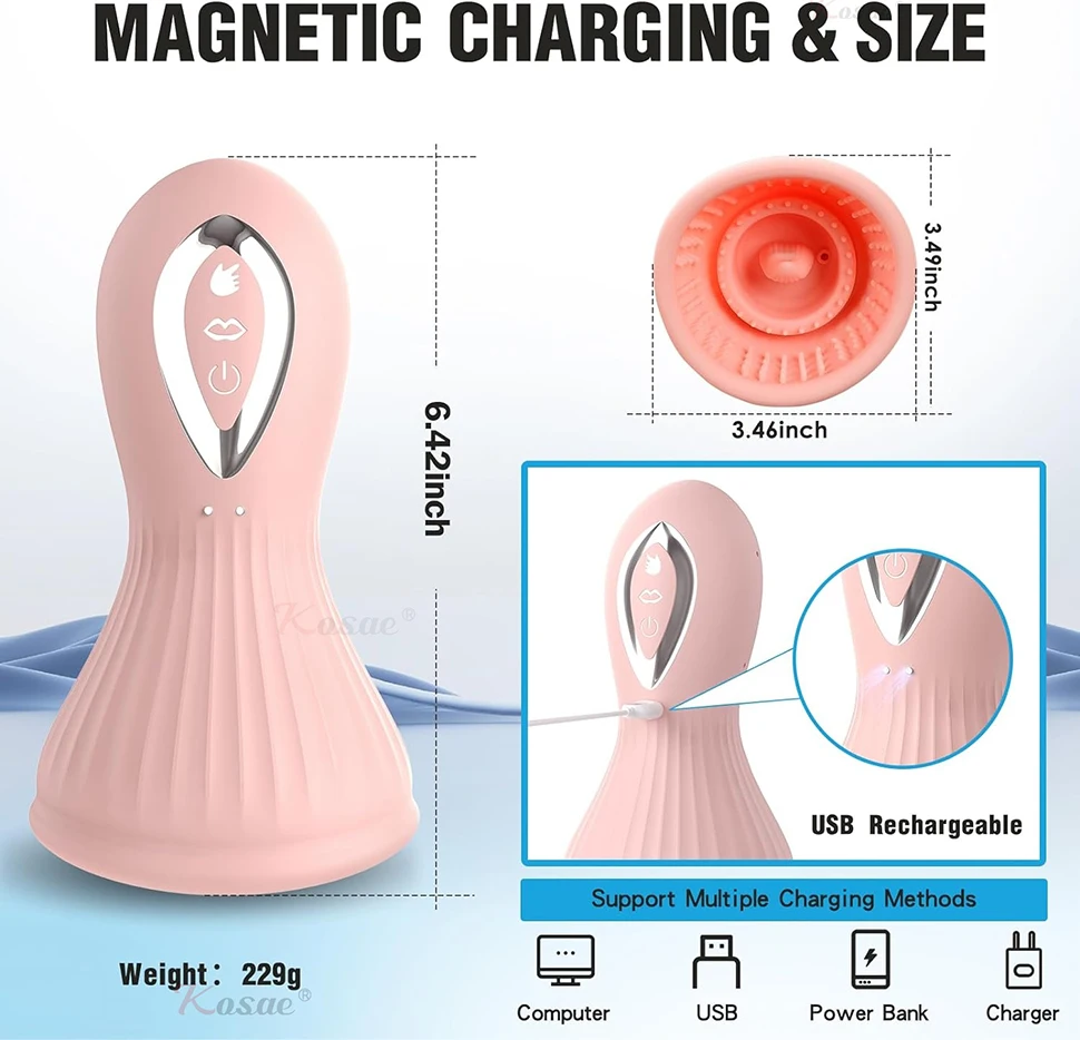 Clitoral Vibrator Sucking and Licking Tongue Sex Toy for Women Nipples Vagina Stimulator Orgasm Powerful Blowjob Stimulation Clitoral Vibrator Sucking and Licking Tongue Sex Toy for Women Nipples Vagina Stimulator Orgasm Powerful Blowjob Stimulation
