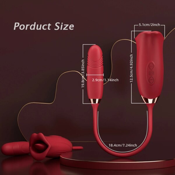 Telescopic Tongue Licking Sucking Vibrator Female Blowjob Nipple Clit Stimulation Love Egg Dildo Vibrator Sex Toy for Women