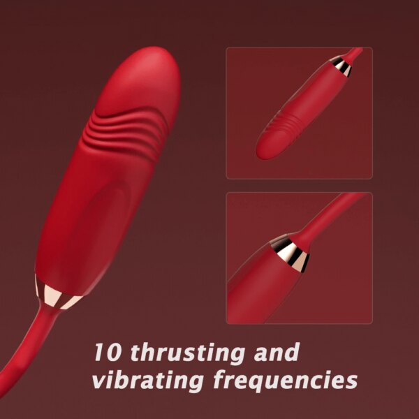 Telescopic Tongue Licking Sucking Vibrator Female Blowjob Nipple Clit Stimulation Love Egg Dildo Vibrator Sex Toy for Women