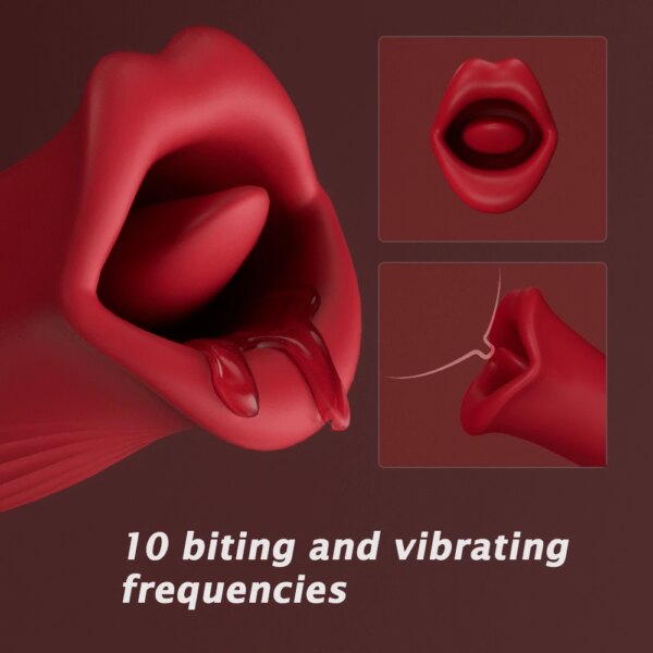 Telescopic Tongue Licking Sucking Vibrator Female Blowjob Nipple Clit Stimulation Love Egg Dildo Vibrator Sex Toy for Women