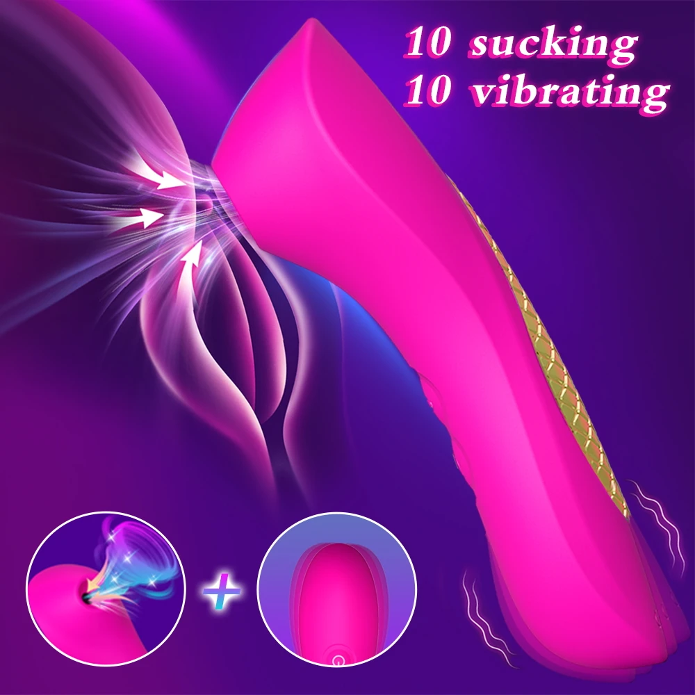 Sucker Clitoris Powerful Sucking Vibrator Female Clit Nipple Oral Vacuum Stimulator Massager Sex Toys Adults Goods for Women