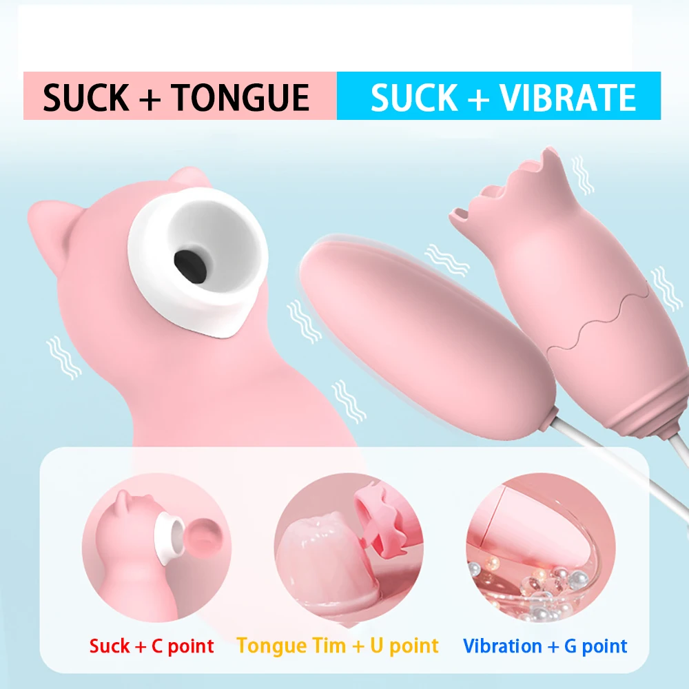 Powerful Suction Cup Clitoral G-spot Vibrators Nipple Sucking Vacuum Stimulators Clitoral Stimulation Massagers Masturbation Egg