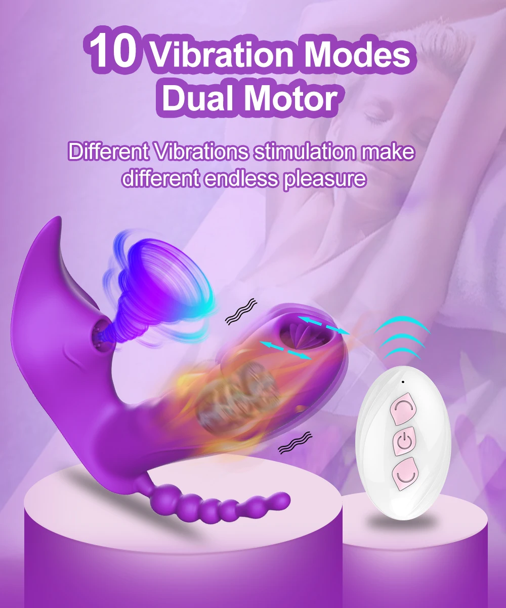 Wireless Remote Control Clit Sucker Vibrator Female Wearable Clitoris Stimulator Vibrating Dildo Sex Toy for Women Couples Wireless Remote Control Clit Sucker Vibrator Female Wearable Clitoris Stimulator Vibrating Dildo Sex Toy for Women Couples