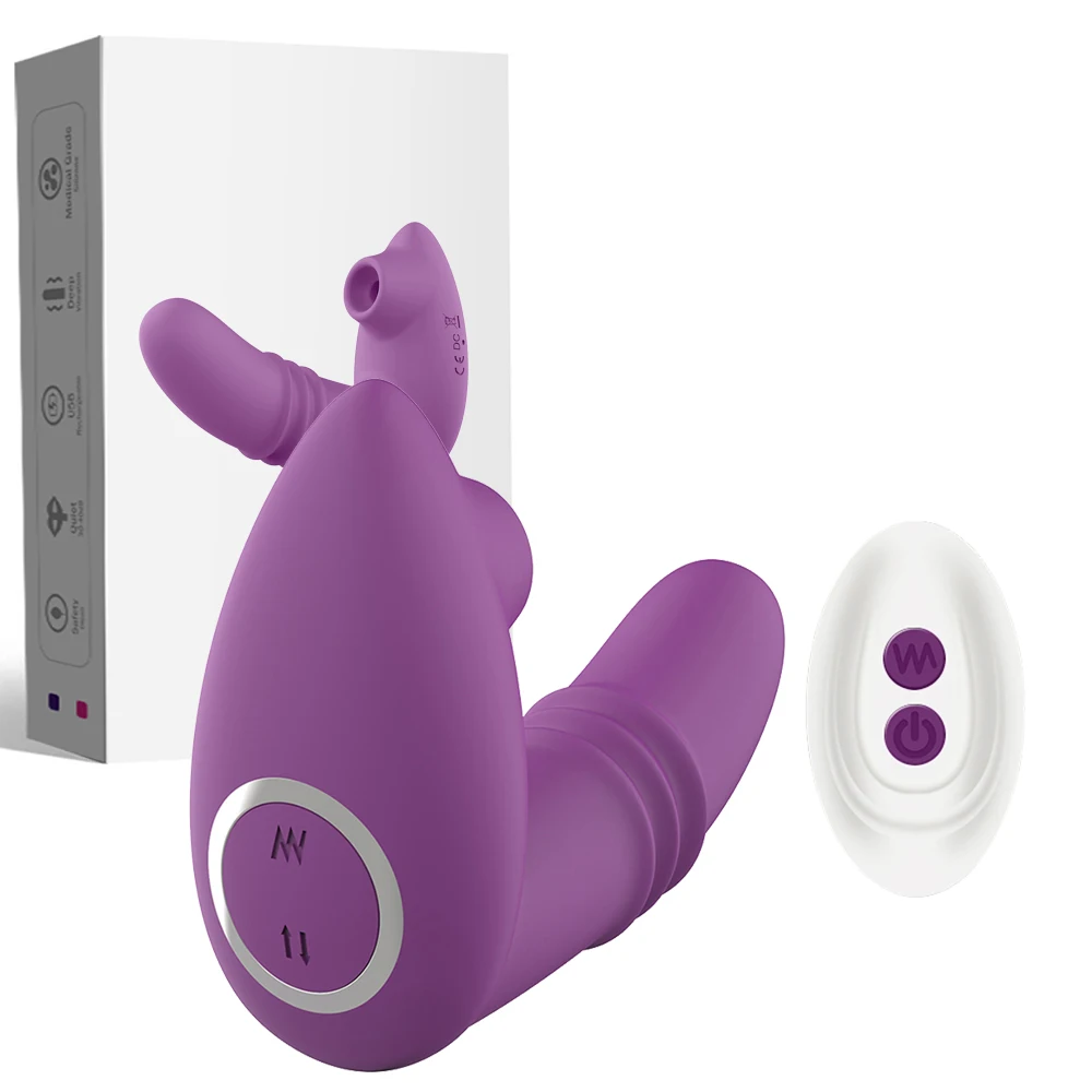 Clitoral Sucking Vibrator Female Remote Control Clit Sucker Clitoris Stimulator Real Dildo Vibrating Sex Toy For Women Adults 18