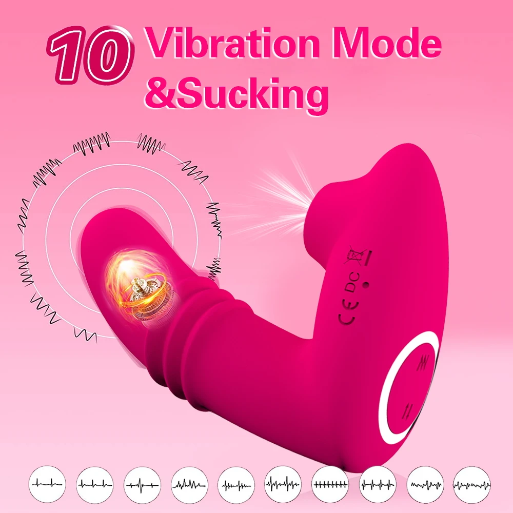 Clitoral Sucking Vibrator Female Remote Control Clit Sucker Clitoris Stimulator Real Dildo Vibrating Sex Toy For Women Adults 18