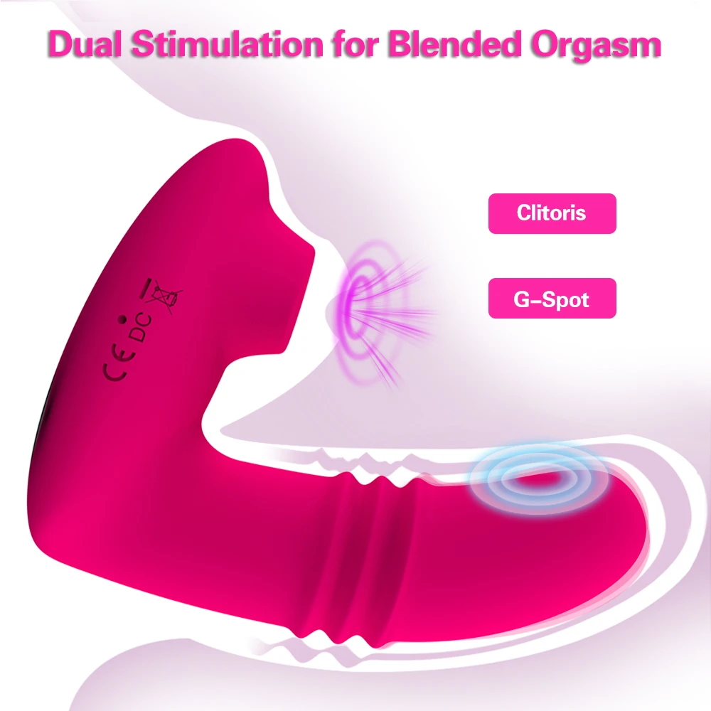 Clitoral Sucking Vibrator Female Remote Control Clit Sucker Clitoris Stimulator Real Dildo Vibrating Sex Toy For Women Adults 18