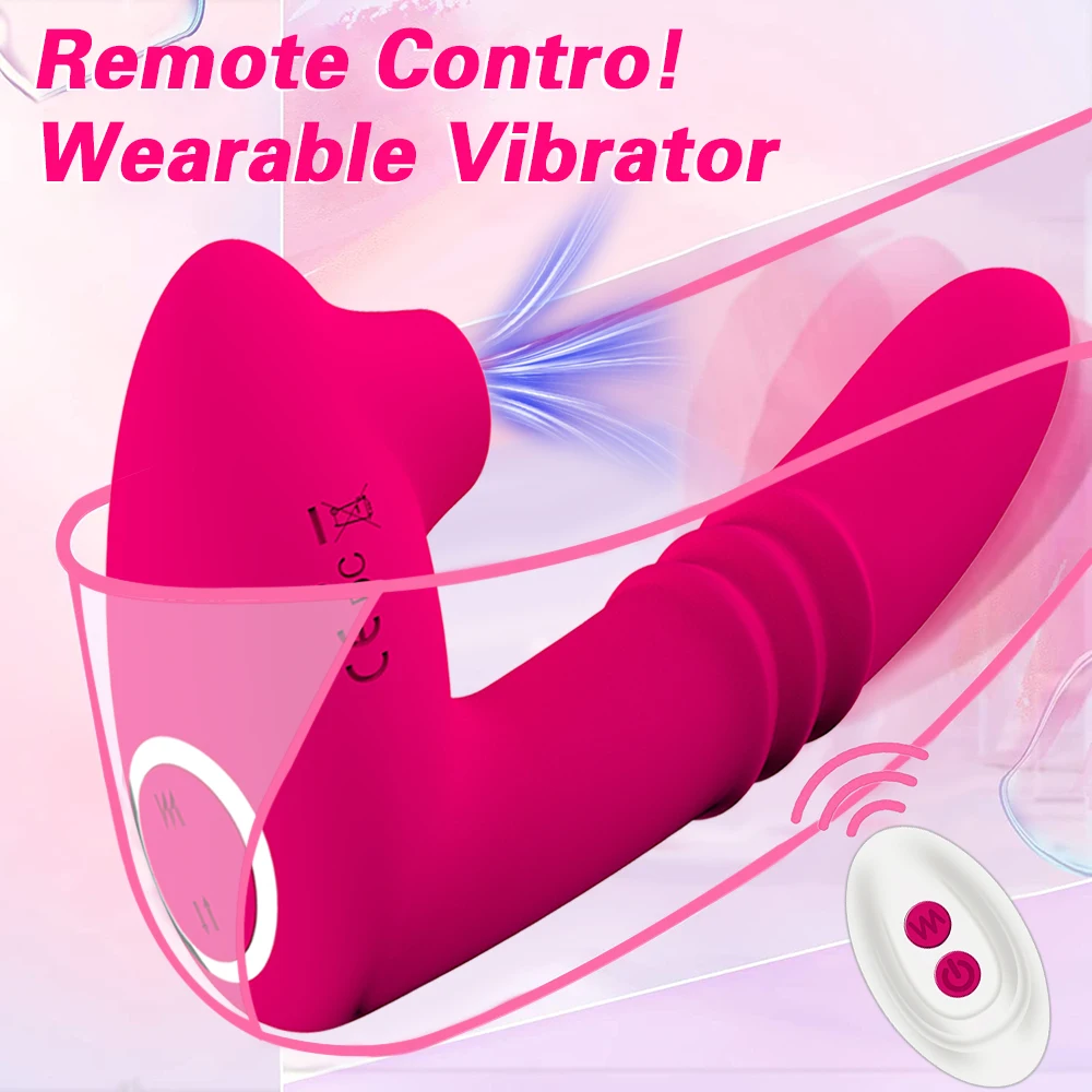Clitoral Sucking Vibrator Female Remote Control Clit Sucker Clitoris Stimulator Real Dildo Vibrating Sex Toy For Women Adults 18