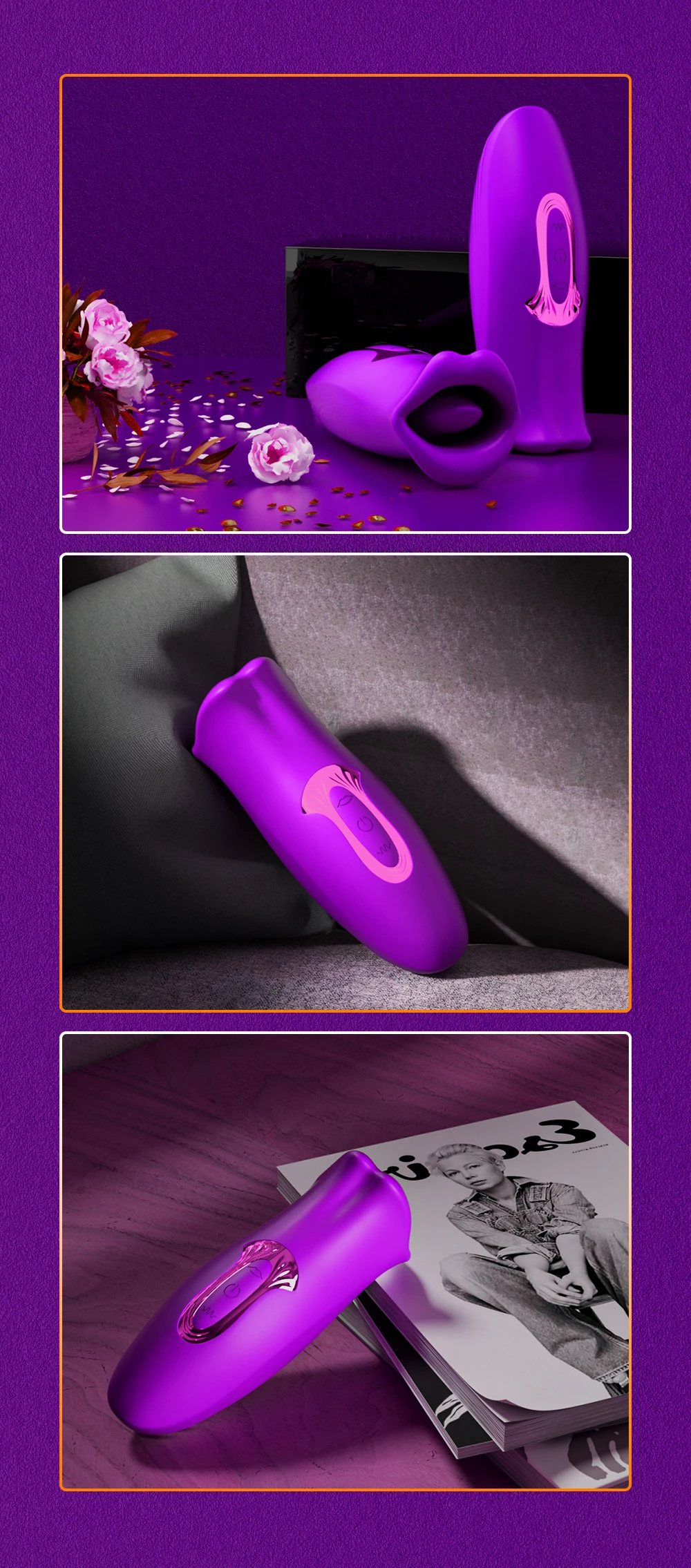 10 Bite Modes Nipple Clit Sucker Vibrator for Women Tongue Licking Sucking Stimulator Masturbator Vagina Sex Toys for Adult