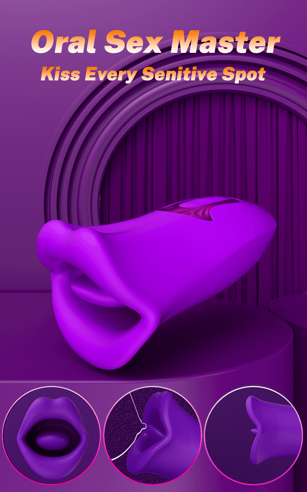 10 Bite Modes Nipple Clit Sucker Vibrator for Women Tongue Licking Sucking Stimulator Masturbator Vagina Sex Toys for Adult