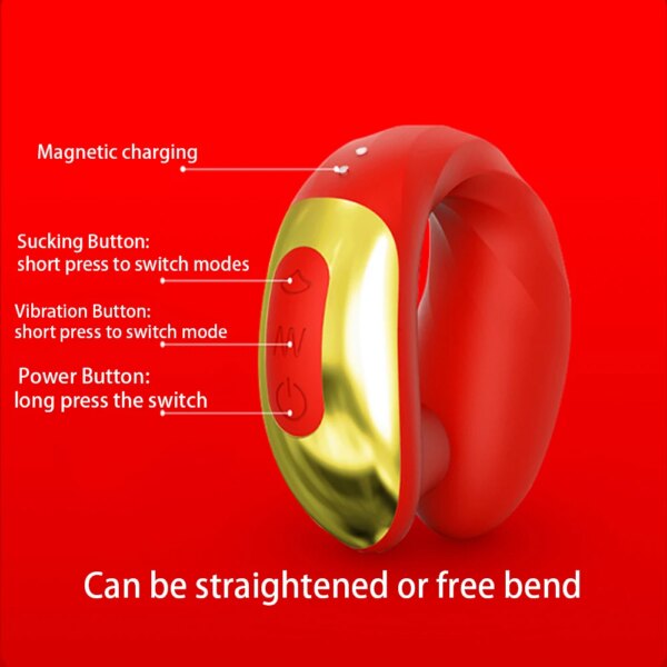 Female Sucking Vibrator Clitoral Stimulator Flexible USB Charging Dual Motor Sex Toy For Women Nipple Clitoris Sucking
