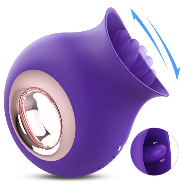 Oral Sucking Vibrator 9 Speeds Licking Vibrating Rose Sex Toys for Women Tongue Nipple Clitoral Stimulator Female Masturbation