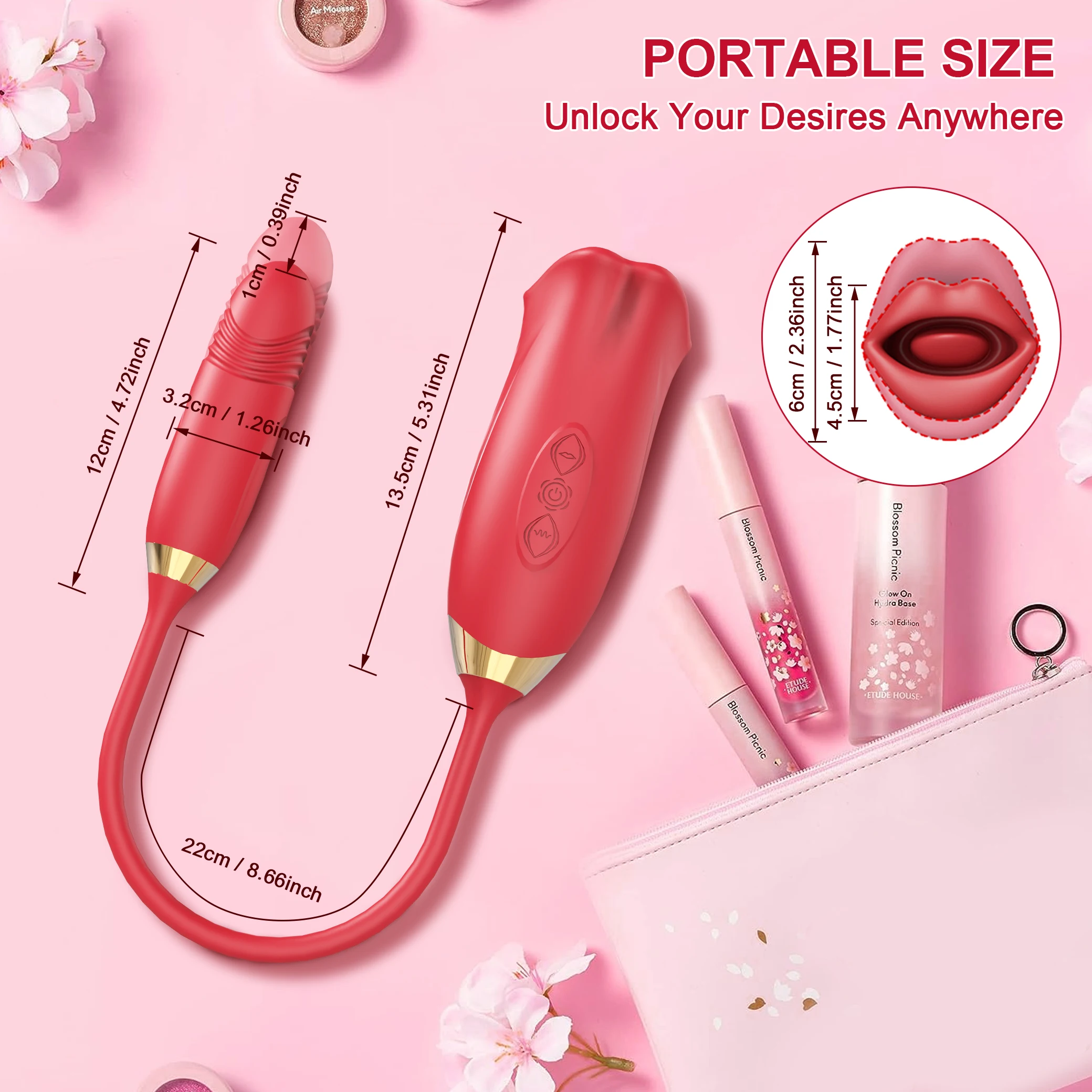 Biting Oral Mouth Thrusting Telescopic Vibrator for Women Sucking Dildo Tongue G-spot Nipple Clit Anal Stimulation Sex Toys 18