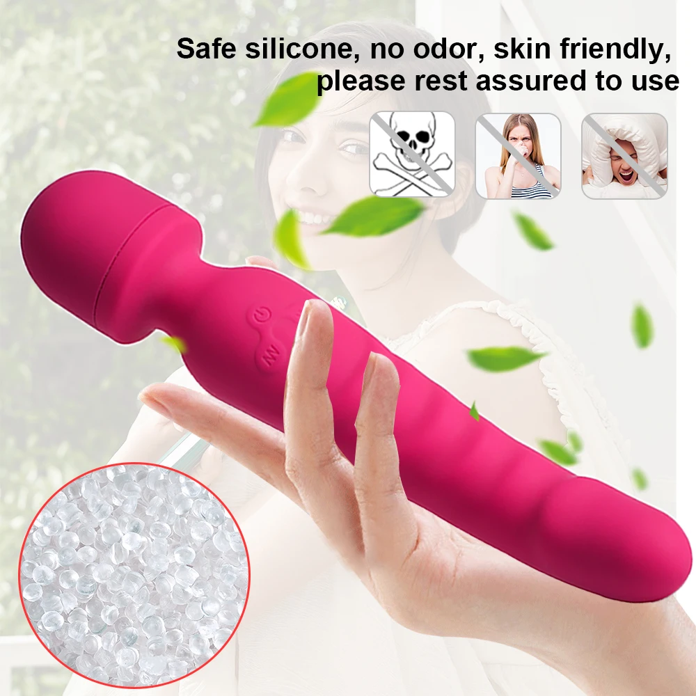 Dildo Vibrator for Women Powerful Heating AV Massager Wand Vibrators G Spot Clitoris Stimulator Sex Toy Adult 18 Masturbator