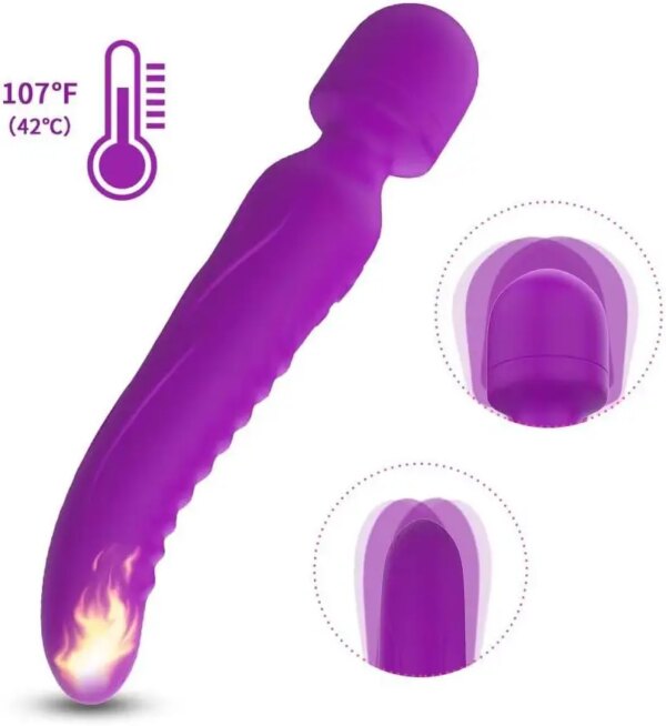 Dildo Vibrator for Women Powerful Heating AV Massager Wand Vibrators G Spot  Clitoris Stimulator Sex Toy Adult 18 Masturbator