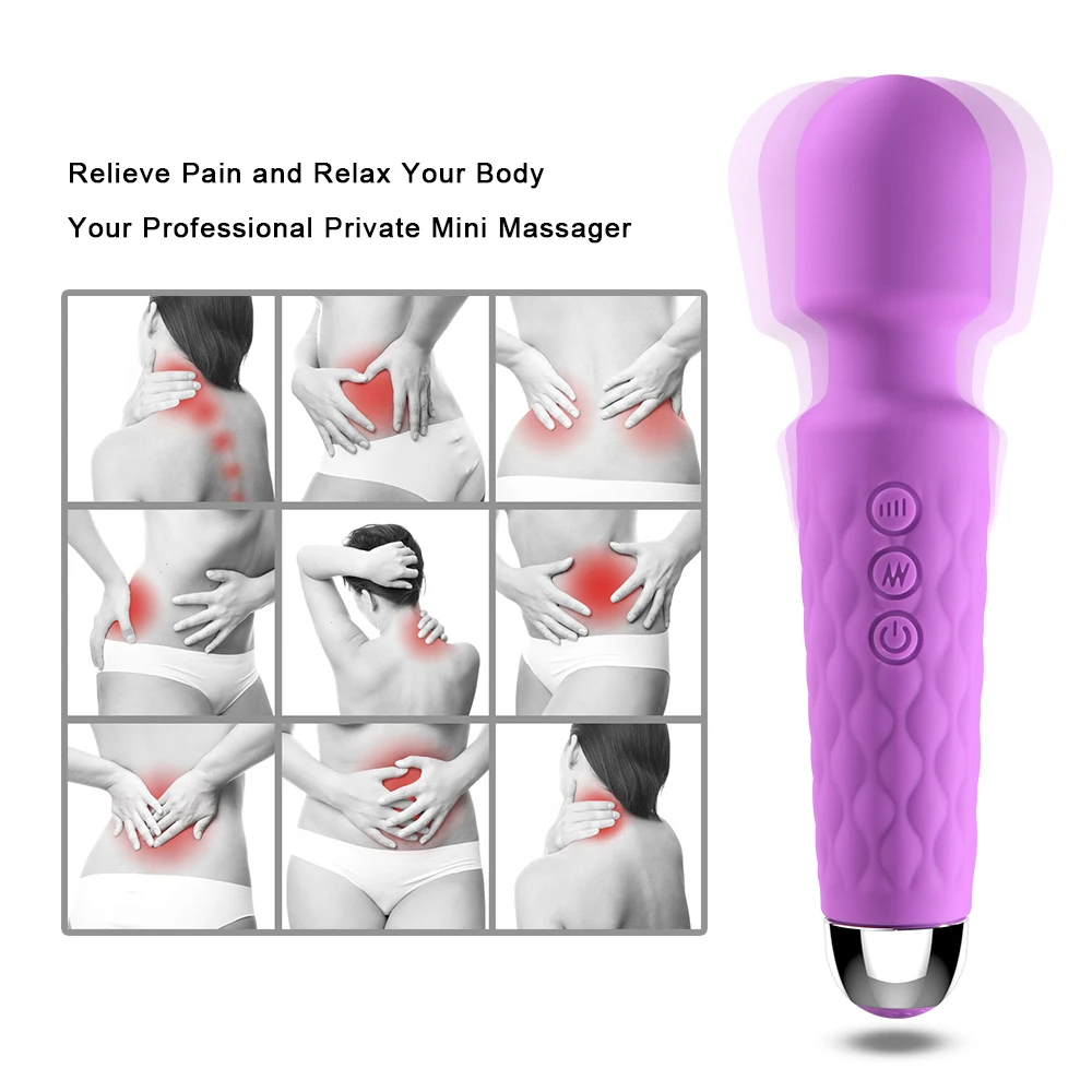 Powerful Clitoris Stimulation Adult Personal Silicone Sex Toy Magic Av Wand Massager Dildo Masturbator Vibrator For Women Female