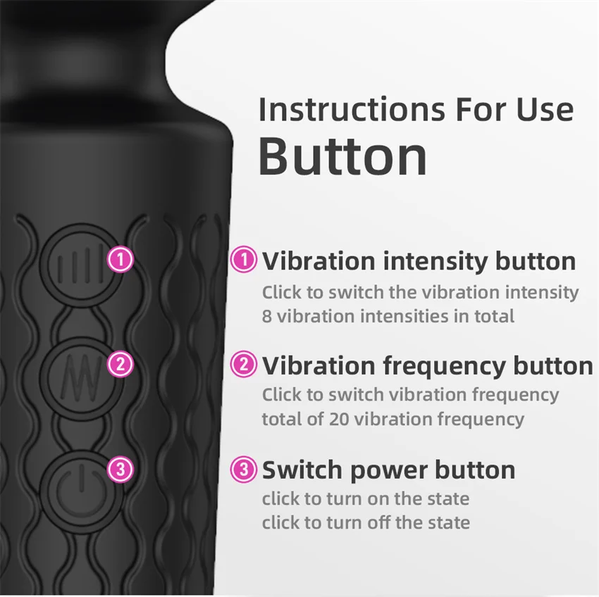 20 Modes Powerful Vibration Mini Vibrator Sex Toys AV Magic Stick Massager Clitoris G-Spot Vibrators For Women Erotic Adults 18+