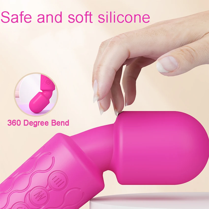 20 Modes Powerful Vibration Mini Vibrator Sex Toys AV Magic Stick Massager Clitoris G-Spot Vibrators For Women Erotic Adults 18+