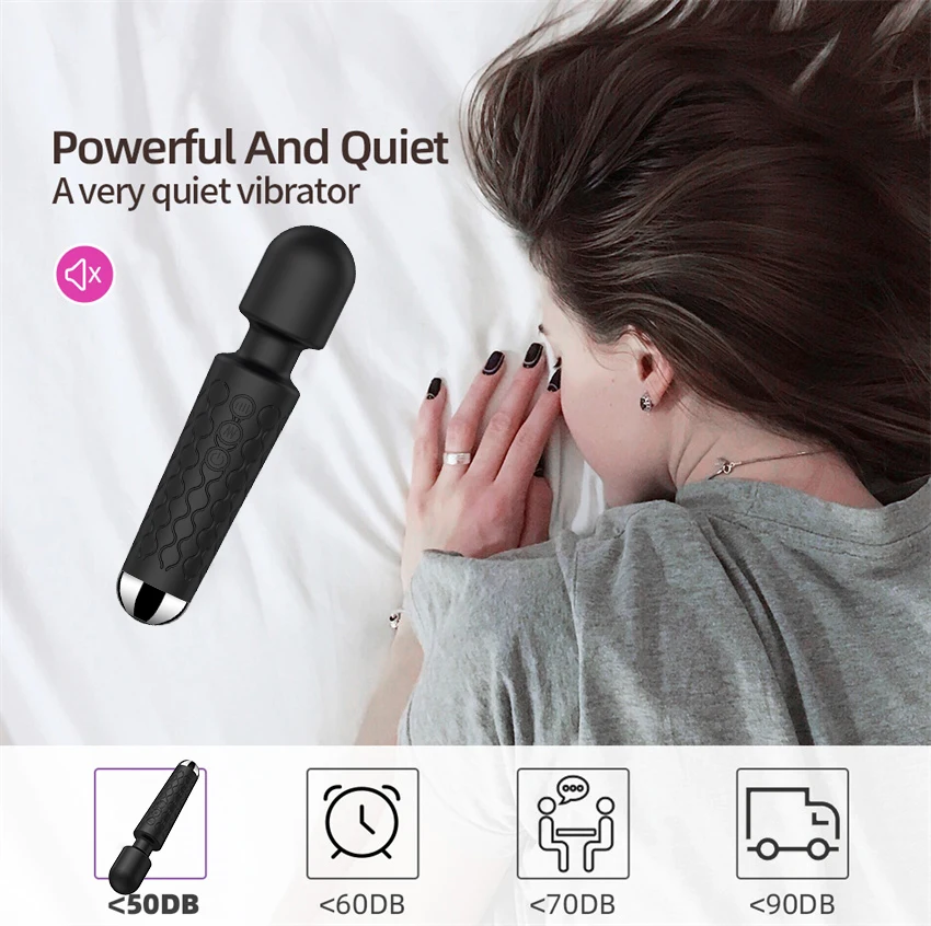 20 Modes Powerful Vibration Mini Vibrator Sex Toys AV Magic Stick Massager Clitoris G-Spot Vibrators For Women Erotic Adults 18+