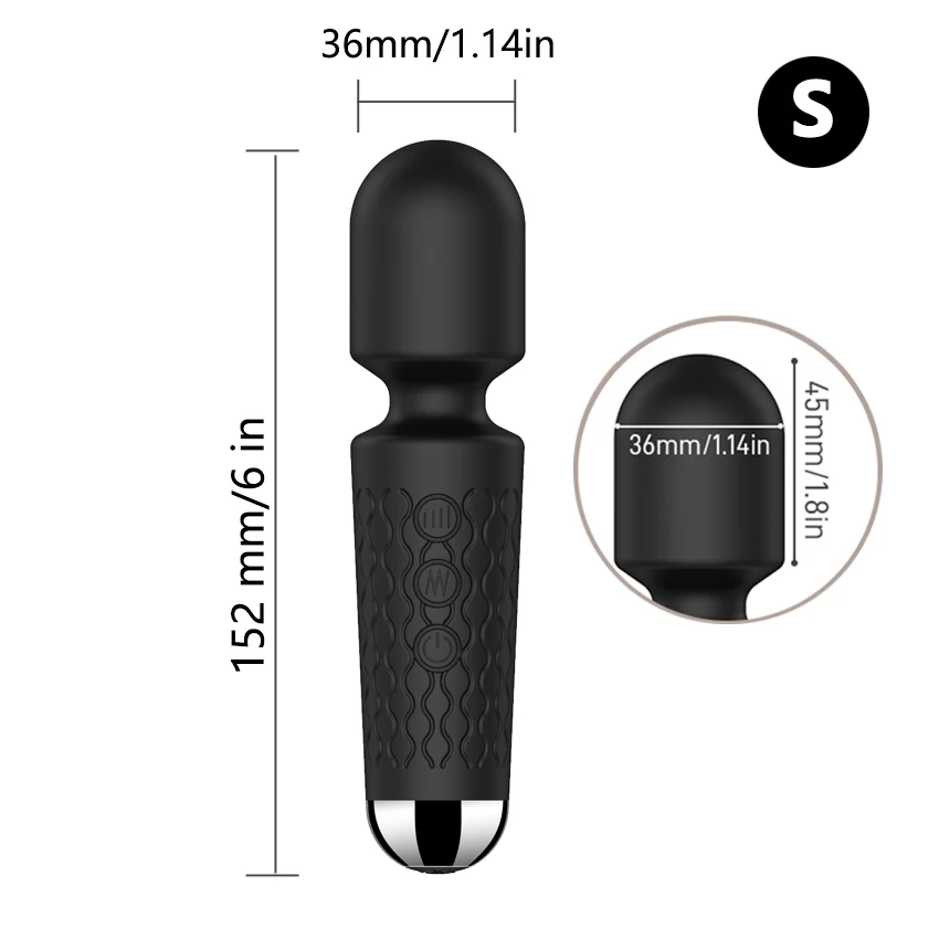 20 Modes Powerful Vibration Mini Vibrator Sex Toys AV Magic Stick Massager Clitoris G-Spot Vibrators For Women Erotic Adults 18+