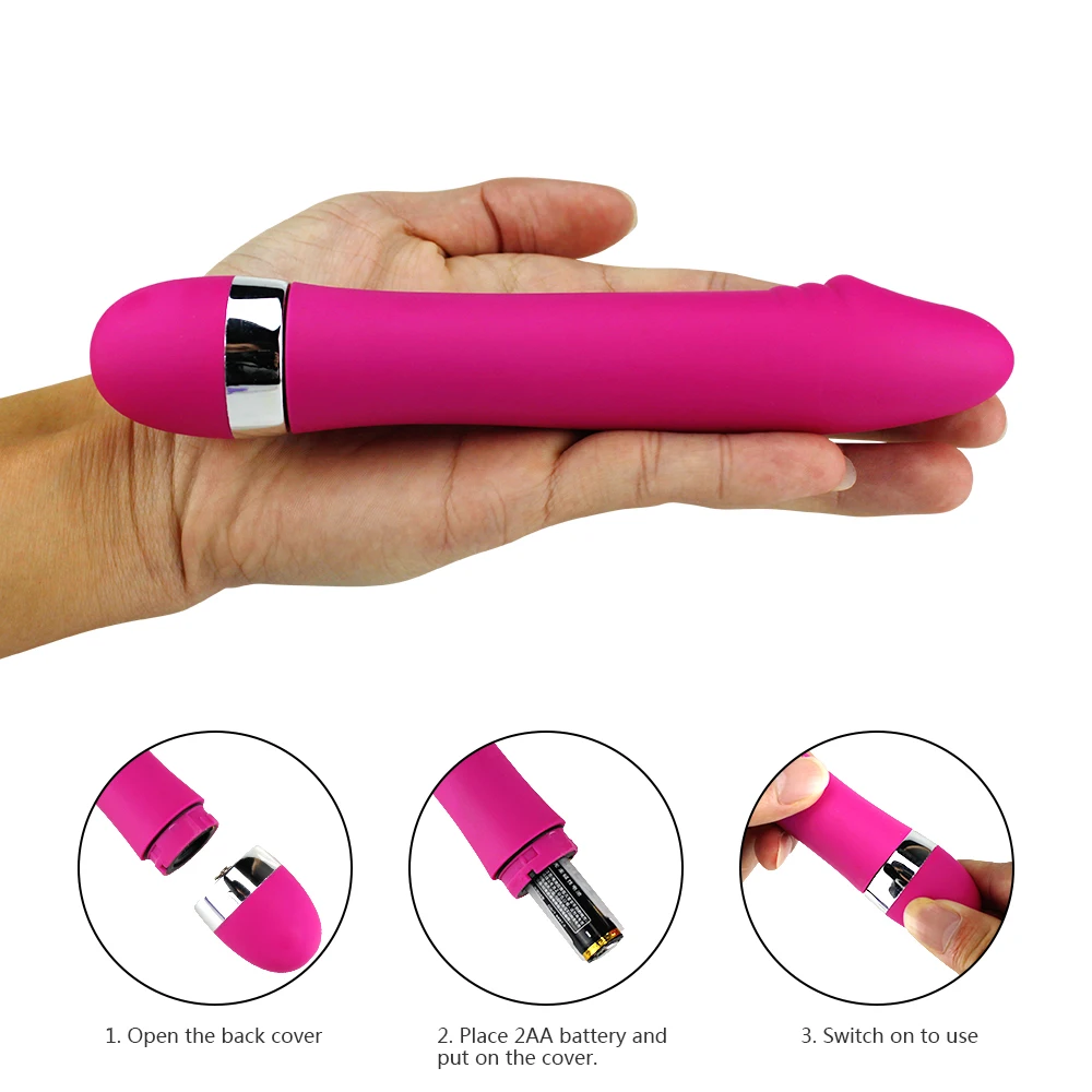 Realistic Dildo Mini Vibrator Magic Massager Wand Vaginal Clitoris Stimulator G Spot Silicone Adult Sex Toys for Woman Couples
