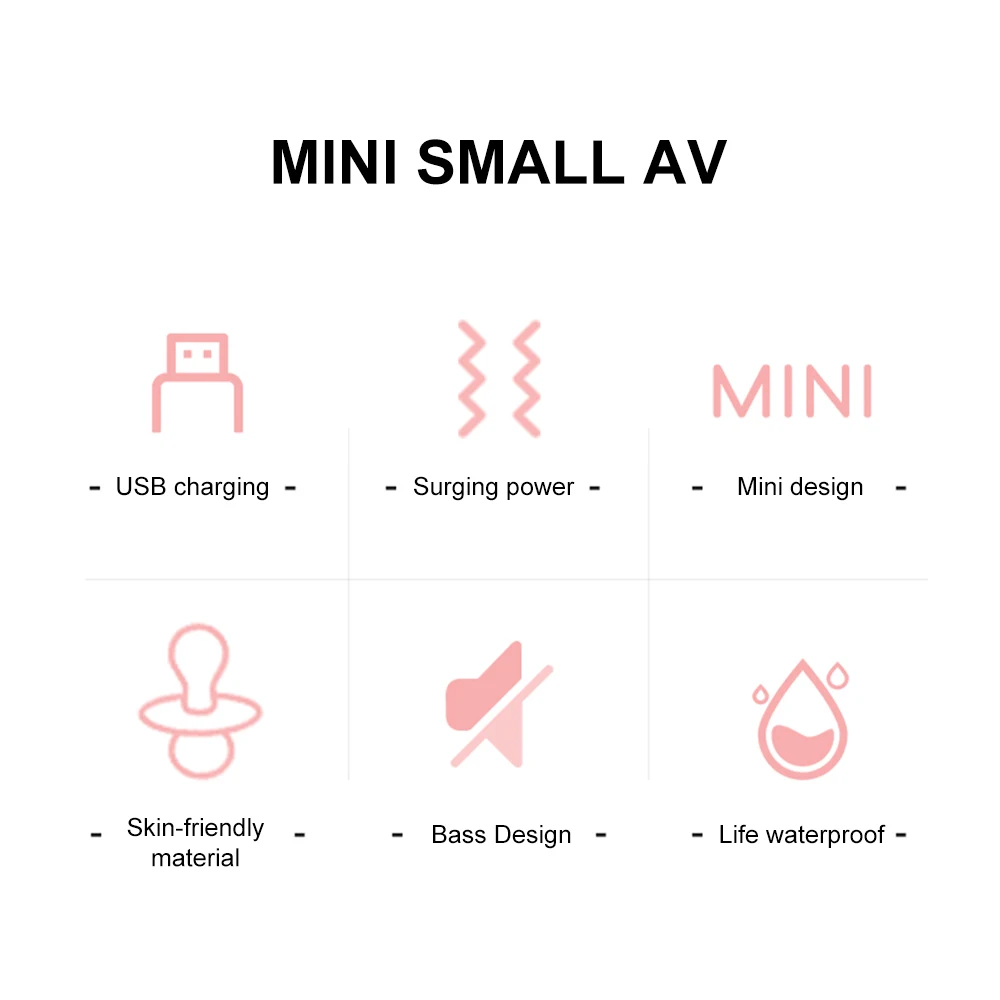 10 Modes Strong Vibration Mini Vibrator Magic Stick USB Charging Massager Clitoris G-Spot Vibrators Sex Toy For Women Adults 18 10 Modes Strong Vibration Mini Vibrator Magic Stick USB Charging Massager Clitoris G-Spot Vibrators Sex Toy For Women Adults 18