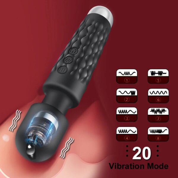 Powerful Magic Wand Vibrators for women Clitoris Stimulator AV Stick G Spot Massager Female Masturbator Sex Toys for Woman