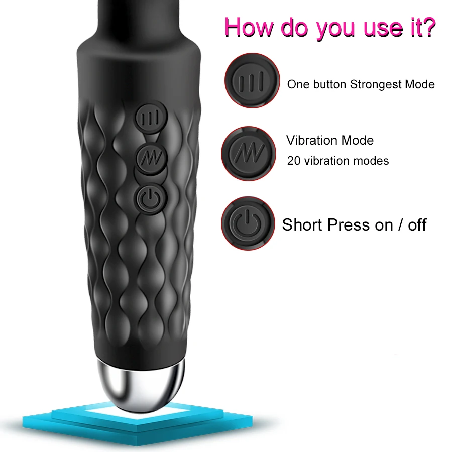 Powerful Magic Wand Vibrators for women Clitoris Stimulator AV Stick G Spot Massager Female Masturbator Sex Toys for Woman Powerful Magic Wand Vibrators for women Clitoris Stimulator AV Stick G Spot Massager Female Masturbator Sex Toys for Woman