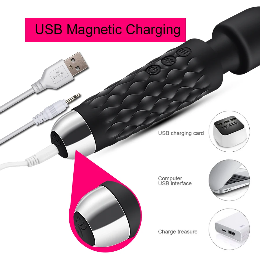 Powerful Magic Wand Vibrators for women Clitoris Stimulator AV Stick G Spot Massager Female Masturbator Sex Toys for Woman Powerful Magic Wand Vibrators for women Clitoris Stimulator AV Stick G Spot Massager Female Masturbator Sex Toys for Woman