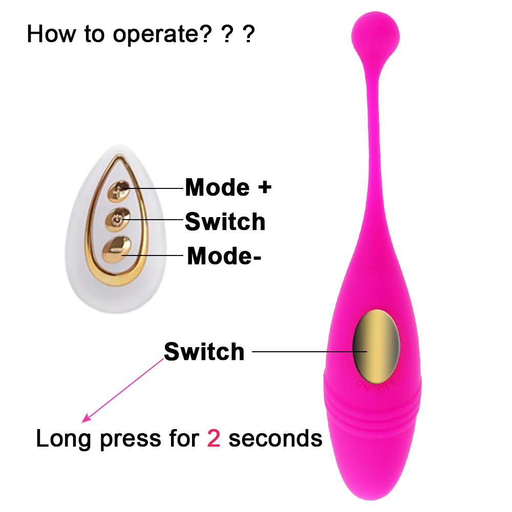 Remote Control Vibrator 10 Modes Wireless Vibrat USB Charging Panties Vibrating Balls G Spot Stimulator Adult Sex Toy Clitoris