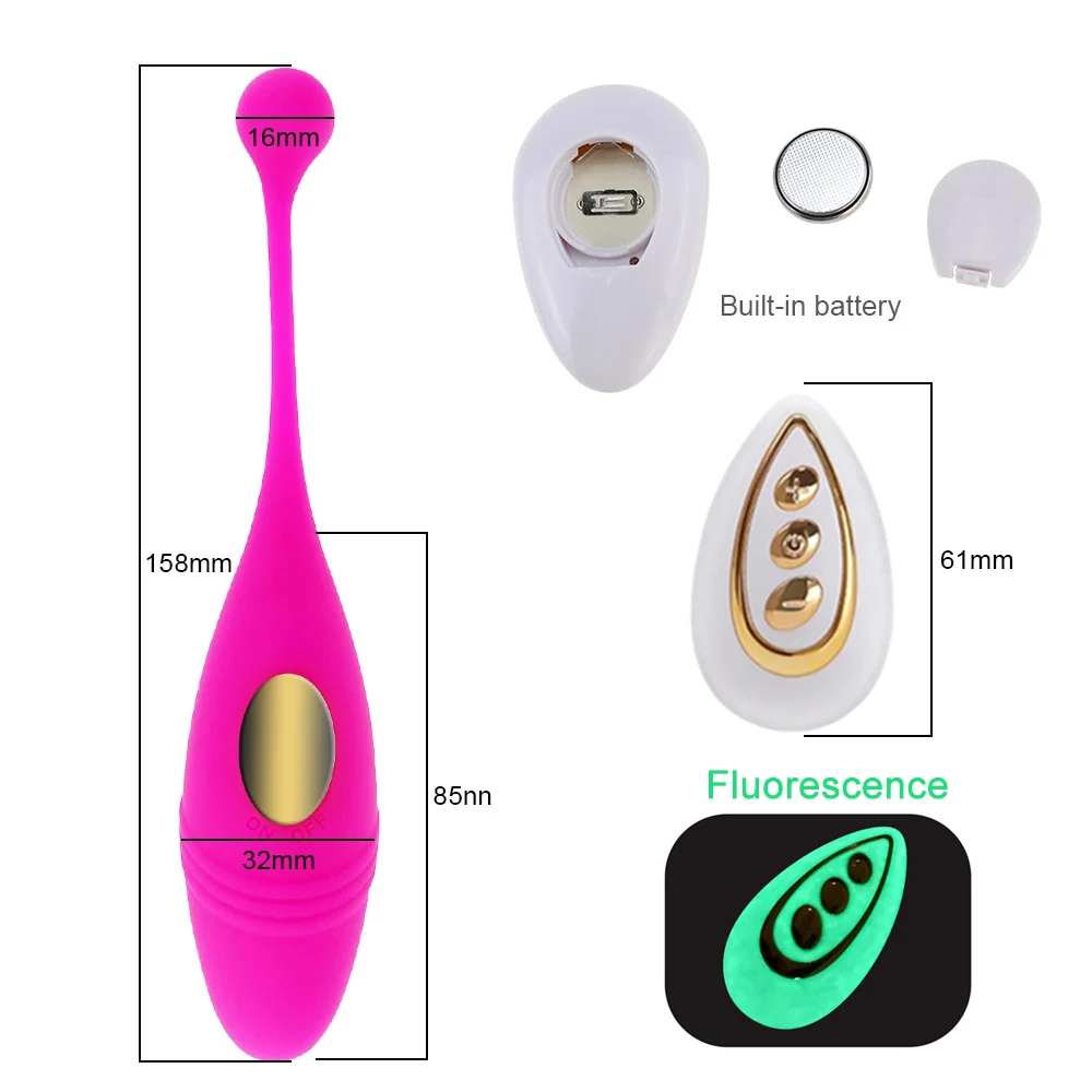 Remote Control Vibrator 10 Modes Wireless Vibrat USB Charging Panties Vibrating Balls G Spot Stimulator Adult Sex Toy Clitoris