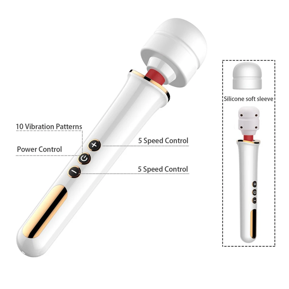 New 10 Speeds Magic Wand Massager Big Magic Wand Massage Stick AV Vibrators Sexy Clit Vibrator Sex Toys for Women European plug New 10 Speeds Magic Wand Massager Big Magic Wand Massage Stick AV Vibrators Sexy Clit Vibrator Sex Toys for Women European plug