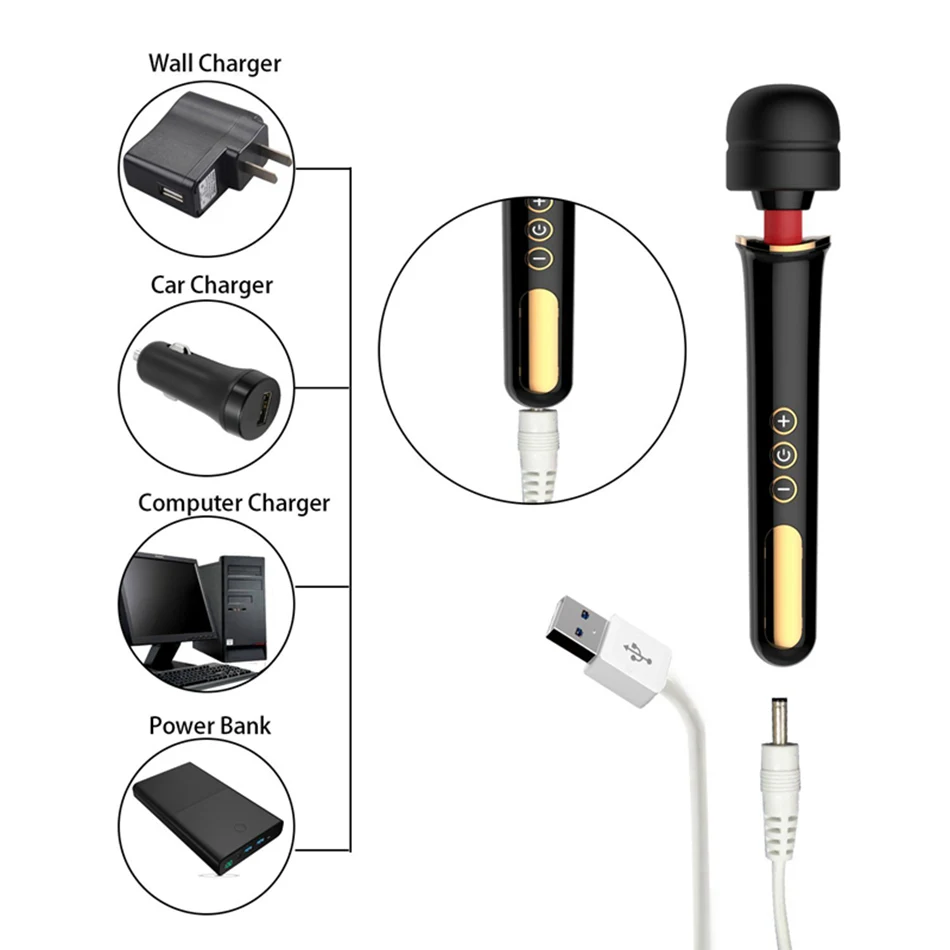 New 10 Speeds Magic Wand Massager Big Magic Wand Massage Stick AV Vibrators Sexy Clit Vibrator Sex Toys for Women European plug New 10 Speeds Magic Wand Massager Big Magic Wand Massage Stick AV Vibrators Sexy Clit Vibrator Sex Toys for Women European plug