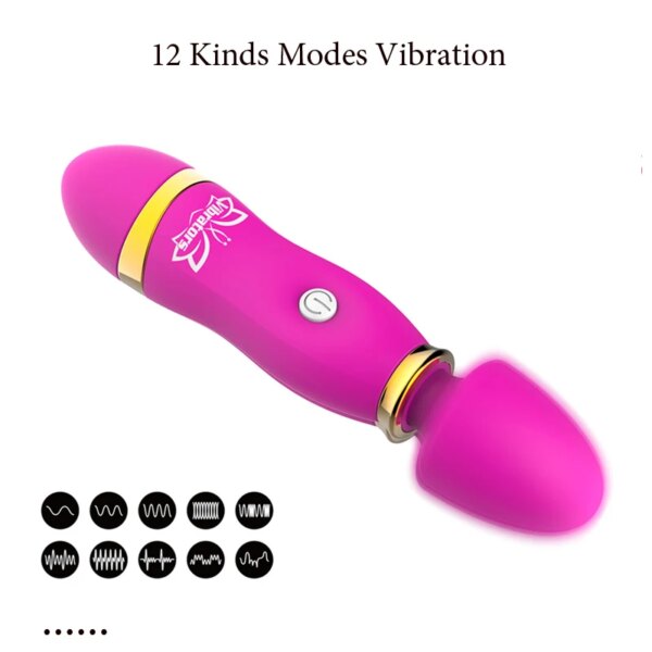 Dildo G-Spot Vibrators Super Powerful Magic Wand Vagina Stimulation Clitoris Massager Sex Toys For Women Masturbation Anal Plug