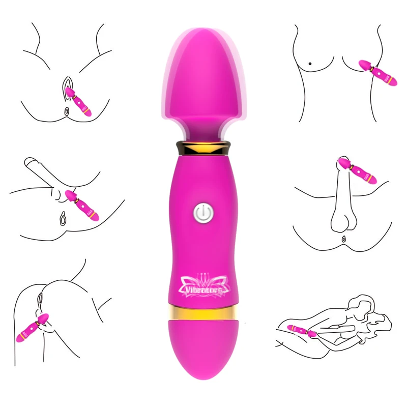 Dildo G-Spot Vibrators Super Powerful Magic Wand Vagina Stimulation Clitoris Massager Sex Toys For Women Masturbation Anal Plug Dildo G-Spot Vibrators Super Powerful Magic Wand Vagina Stimulation Clitoris Massager Sex Toys For Women Masturbation Anal Plug