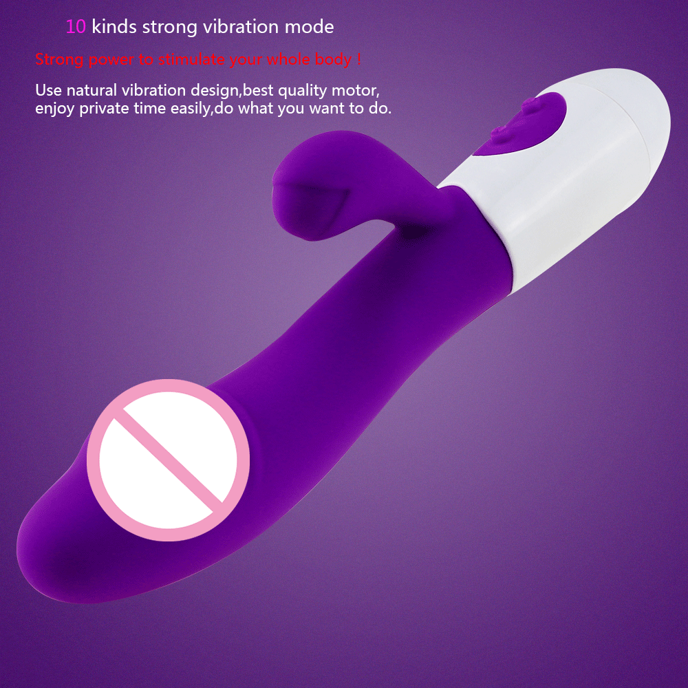 Rabbit Vibrator Sex Toys G Spot For Women Dildo Vibrators Vagina Clitori Massager Dual Vibration AV Stick Safe Sex Adult Product