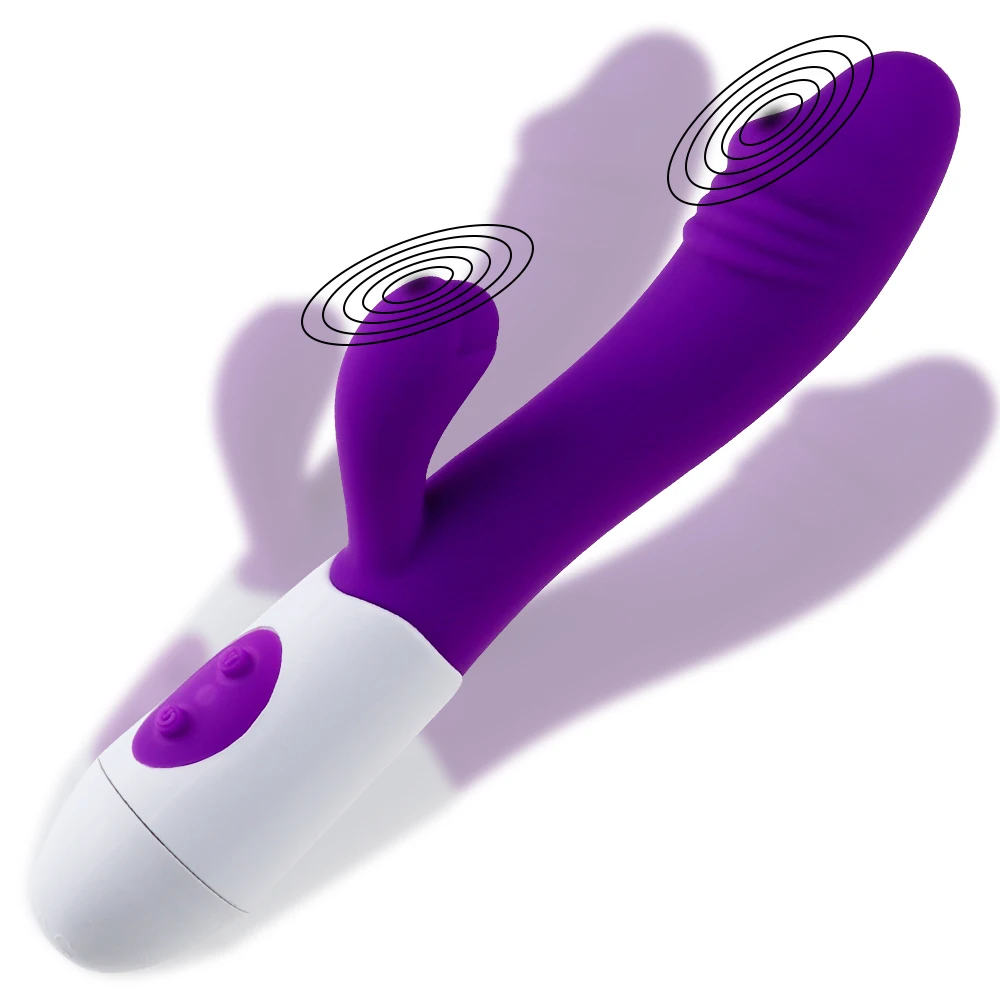 Rabbit Vibrator Sex Toys G Spot For Women Dildo Vibrators Vagina Clitori Massager Dual Vibration AV Stick Safe Sex Adult Product