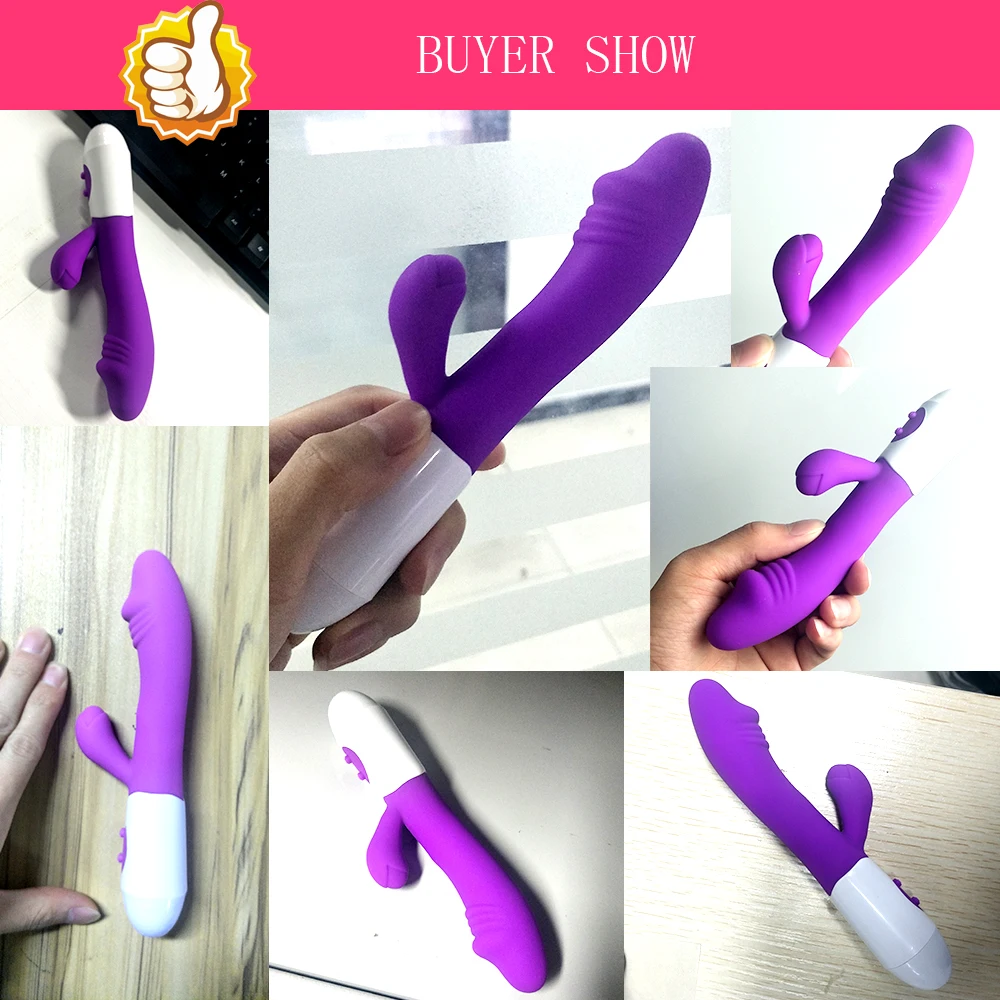 Rabbit Vibrator Sex Toys G Spot For Women Dildo Vibrators Vagina Clitori Massager Dual Vibration AV Stick Safe Sex Adult Product