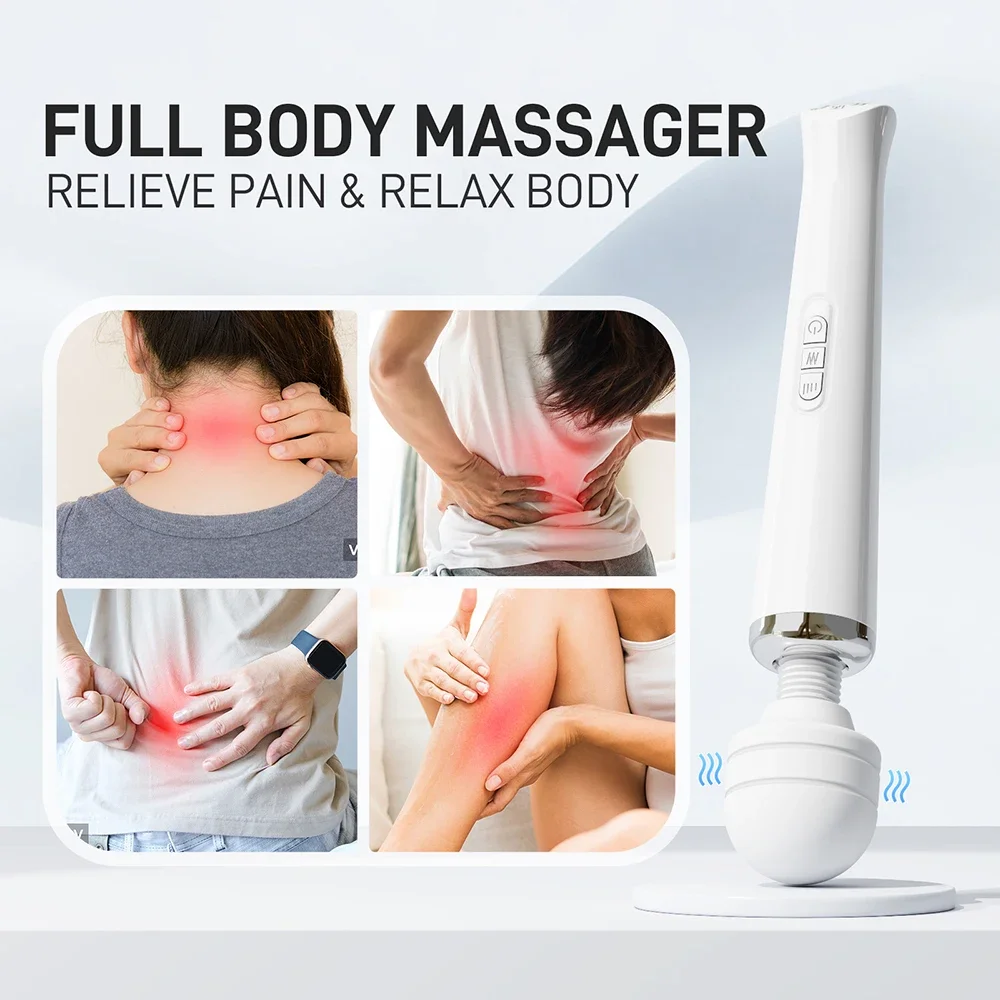 Powerful Magic Wand Vibrator for Women Erotic Big AV Stick Female G Spot Massager Clitoris Stimulator Adult Sex Toys for Female