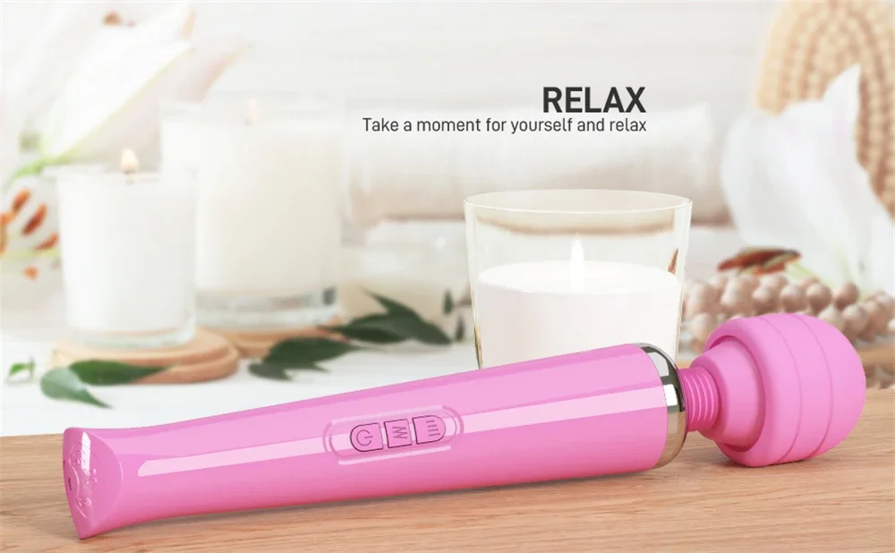 Powerful Magic Wand Vibrator for Women Erotic Big AV Stick Female G Spot Massager Clitoris Stimulator Adult Sex Toys for Female