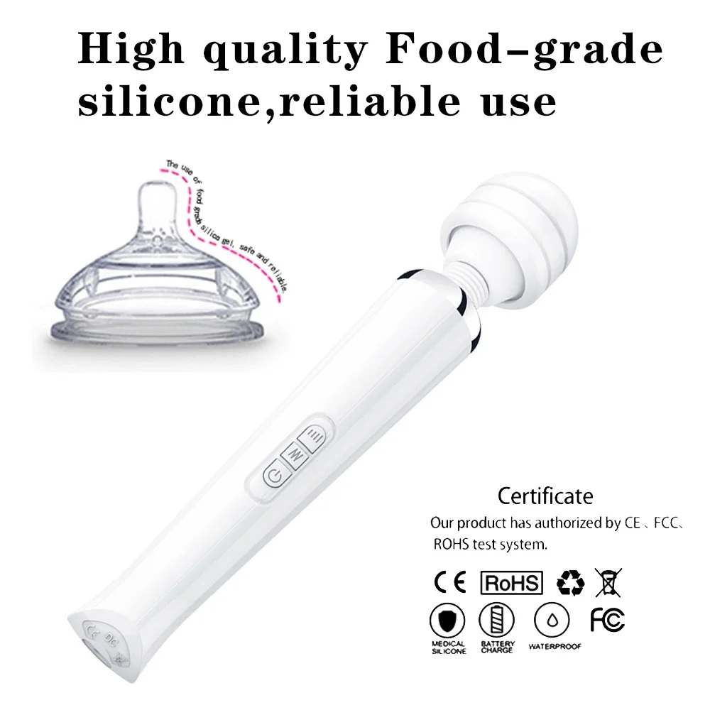 Powerful Magic Wand Vibrator for Women Erotic Big AV Stick Female G Spot Massager Clitoris Stimulator Adult Sex Toys for Female