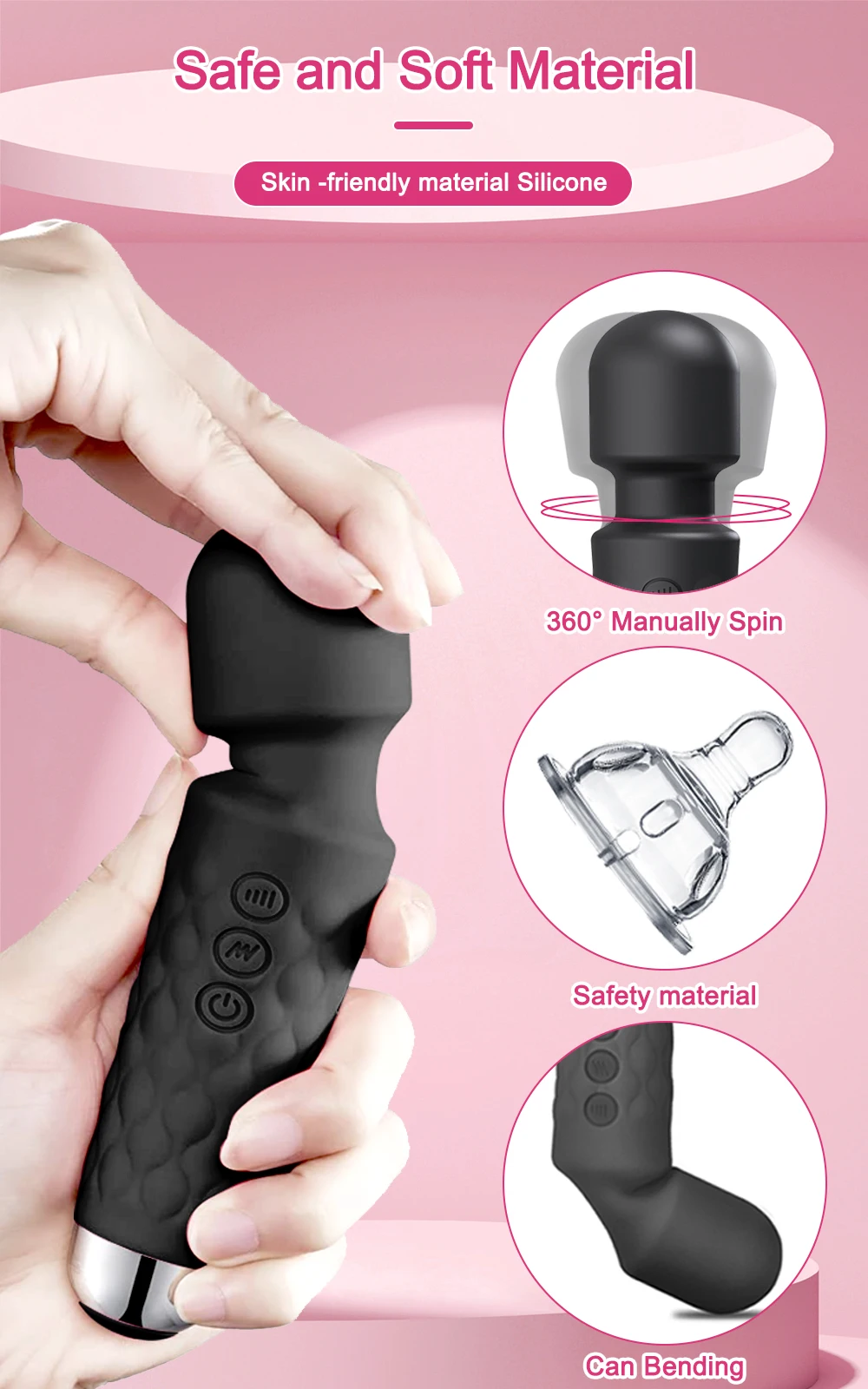 20 Modes Powerful AV Vibrator Magic Wand for Women Clit Clitoris Stimulator Sex Toys Female G spot Massager Adult Erotic Product