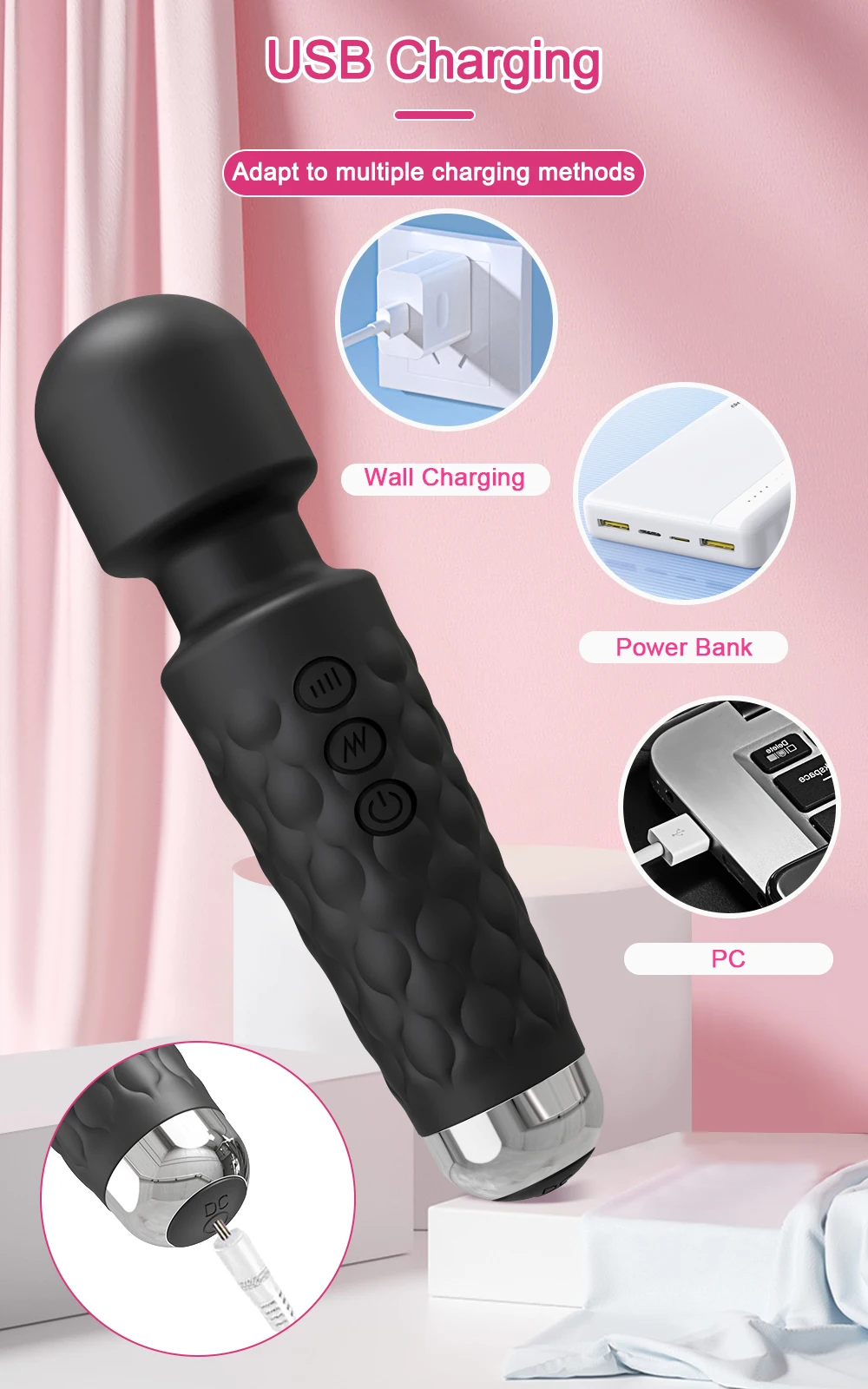 20 Modes Powerful AV Vibrator Magic Wand for Women Clit Clitoris Stimulator Sex Toys Female G spot Massager Adult Erotic Product