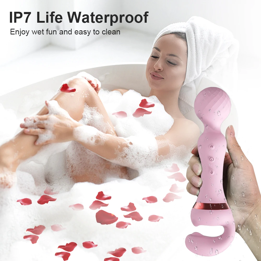 Powerful 2 in 1 AV Vibrator Female Magic Wand Clitoris Stimulator USB Recharge 20 Modes G Spot Massager Sex Toys Dildo for Women Powerful 2 in 1 AV Vibrator Female Magic Wand Clitoris Stimulator USB Recharge 20 Modes G Spot Massager Sex Toys Dildo for Women