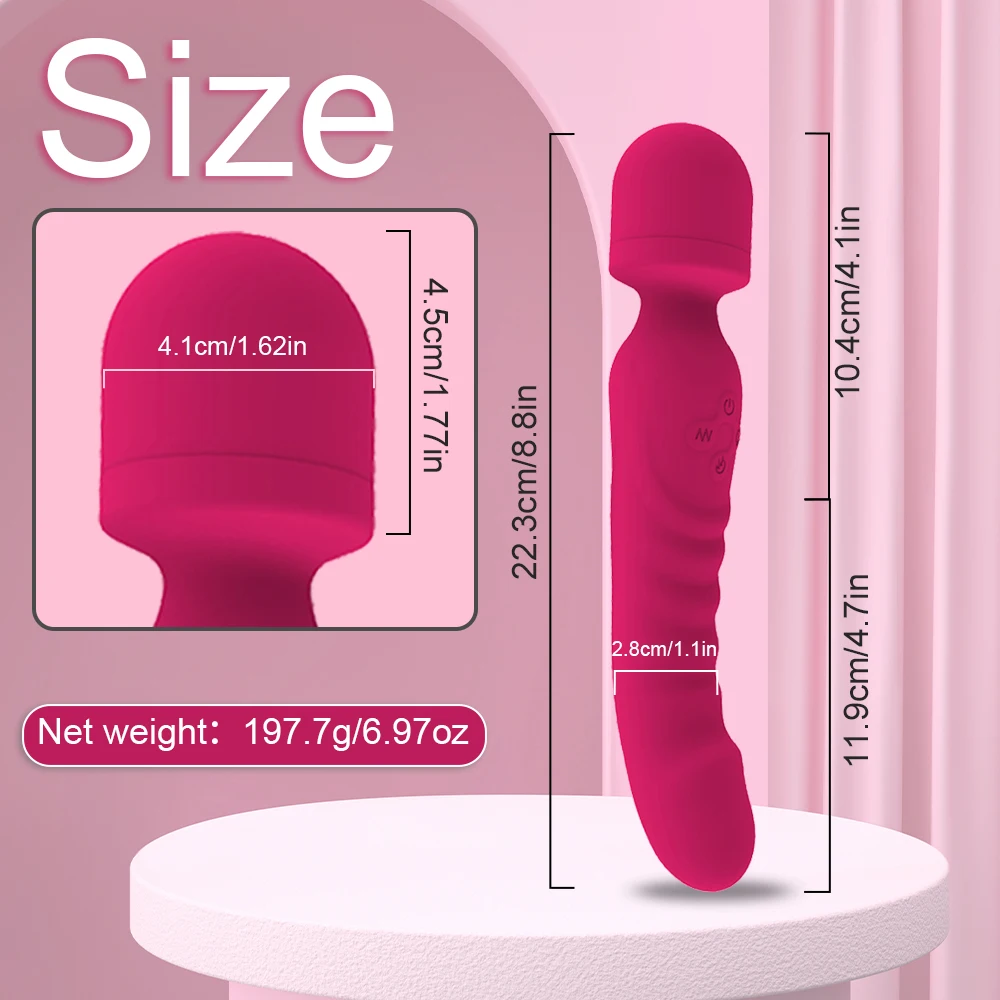 Powerful AV Magic Wand Dildo Vibrator for Women Clitoris Stimulator Erotic Toys G Spot Vagina Massager Adult Sex Toys for Female