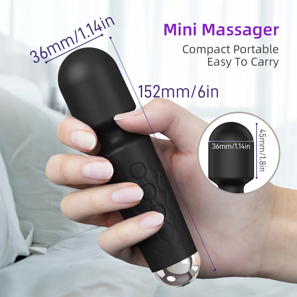 Mini 10 Speed AV Vibrators Magic Wand Vibrators Clitoral Stimulators Vaginal G-spot Massagers Women's Masturbators Sex Toys