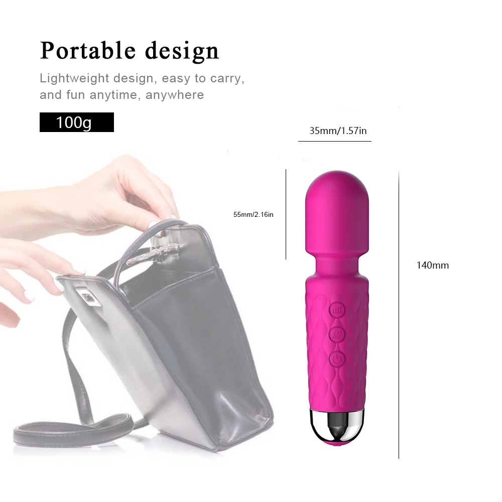 Mini 10 Speed AV Vibrators Magic Wand Vibrators Clitoral Stimulators Vaginal G-spot Massagers Women's Masturbators Sex Toys