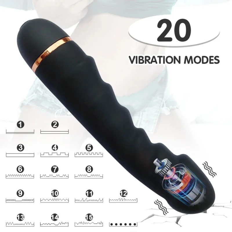 Wave Vibrator Female Masturbator Sex Massage Stick 20 Mode Adjustable Into Sex Toy Masturbation Stick Flirting Supplies Wave Vibrator Female Masturbator Sex Massage Stick 20 Mode Adjustable Into Sex Toy Masturbation Stick Flirting Supplies